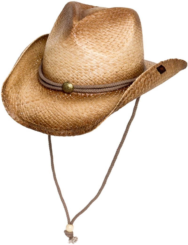 Peter Grimm Straw Round Up Cowboy Hat â€“ Stylish and Versatile Straw Hat for Men and Women - One Size, Ombre - Image 1